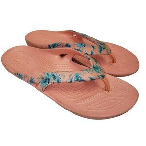 Crocs Iconic Comfort Womens Sandals  Size 4  Blush TealPre-Owned‎